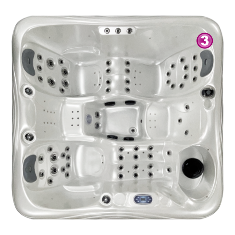 Spa Colby, place 3 vue de dessus