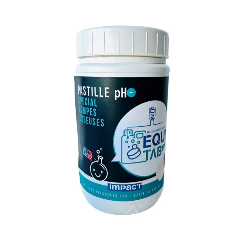 Equitab ph pastille 20 gr Pastilles pH- effervescentes 20 g – Préparation solution pH pour pompe doseuse (40 pastilles)