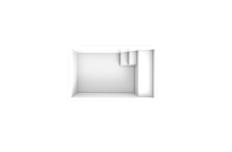 Piscine coque coloris Blanc cristal